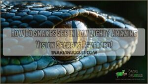 how do snakes see in low light