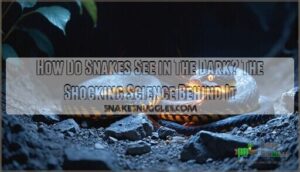 how do snakes see in the dark