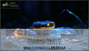 how do snakes sense the world around them