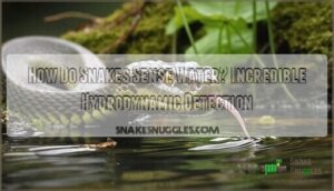 how do snakes sense water