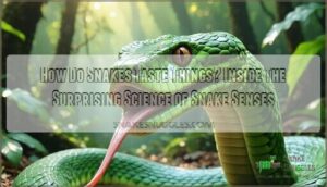 how do snakes taste things