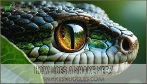 how does a snake see
