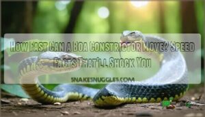 how fast can a boa constrictor move