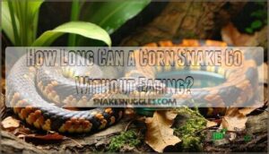 how long can a corn snake go without eating