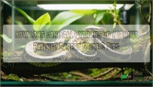 how long can ball pythons go without eating