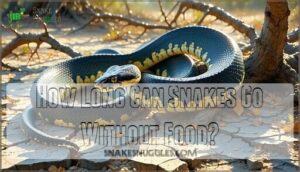 how long can snakes go without food
