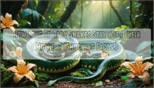 how long do baby snakes stay with their mother