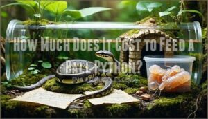 how much does it cost to feed a ball python