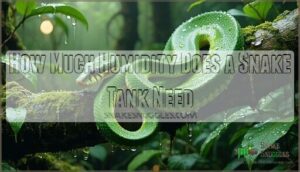 how much humidity does a snake tank need