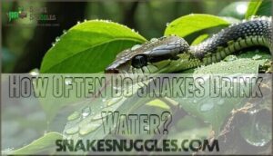 how often do snakes drink water