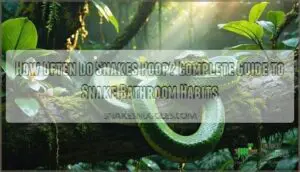 how often do snakes poop