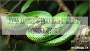 how often should a healthy snake shed