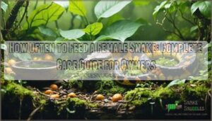 how often to feed a female snake