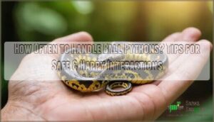 how often to handle ball pythons