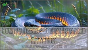 how pit organs detect infrared radiation