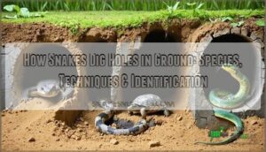 how snakes dig holes in ground