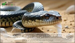 how snakes excrete waste