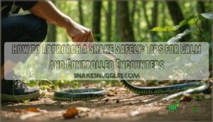 how to approach a snake