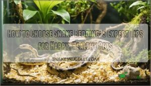 how to choose snake bedding
