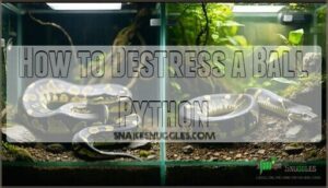 how to destress a ball python