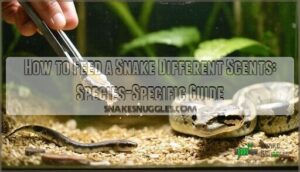 how to feed a snake different scents