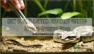how to feed a snake different scents how to feed a snake different scents