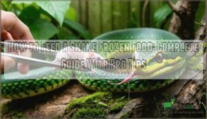 how to feed a snake frozen food