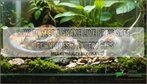 how to feed a snake live prey