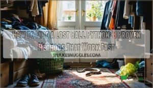 how to find a lost ball python