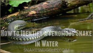 how to identify a venomous snake in water