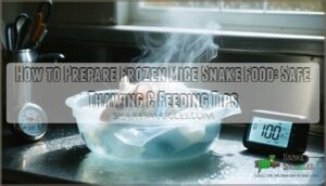 how to prepare frozen mice snake