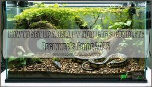 how to set up a ball python cage