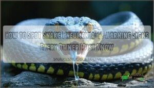 how to spot snake pneumonia