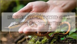 how to tell corn snake gender
