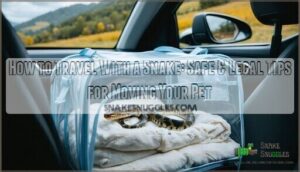 how to travel with a snake