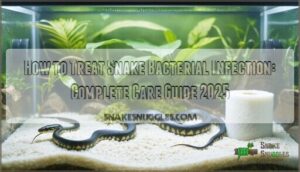 how to treat snake bacterial infection