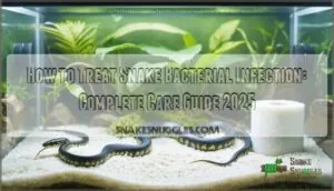 how to treat snake bacterial infection