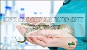 how to treat snake microfilaria