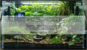 humidity control options for ball python habitats