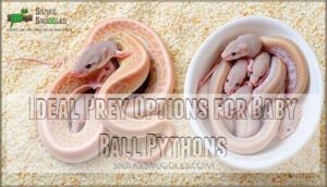 ideal prey options for baby ball pythons