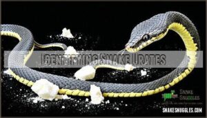identifying snake urates