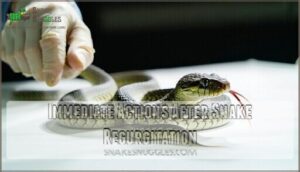 immediate actions after snake regurgitation
