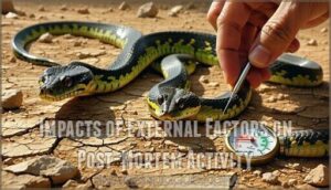 impacts of external factors on post-mortem activity