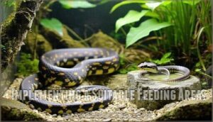 implementing a suitable feeding area