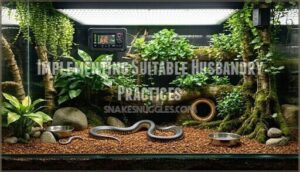 implementing suitable husbandry practices