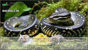 importance and guidelines for supplementing ball pythons' diet