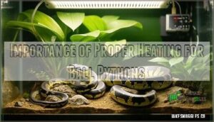 importance of proper heating for ball pythons