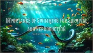 importance of swimming for survival and reproduction