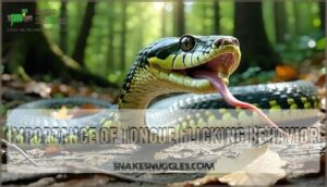 importance of tongue flicking behavior
