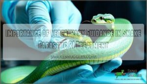 importance of veterinary guidance in snake parasitic ri treatment